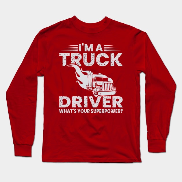 Truck Driver T-shirt Long Sleeve T-Shirt by Ebazar.shop